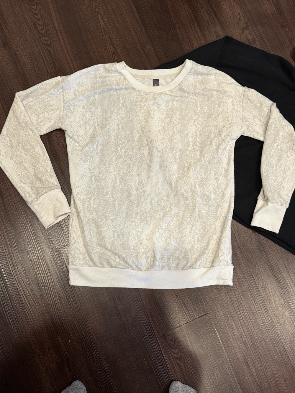 Volcom Girls Black Hoodie & White Lace Pullover Set - Picture 2 of 7
